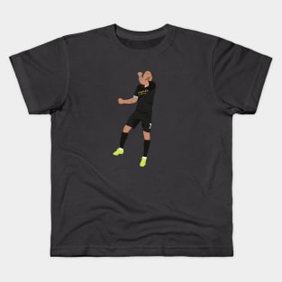 raheem sterling celebrating hat trick Kids T-Shirt